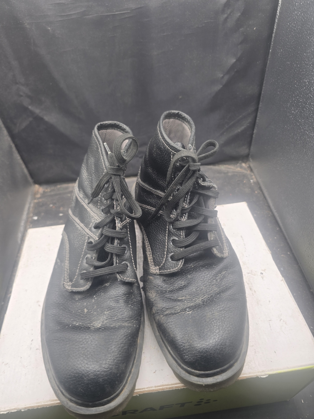 Dr. Martens Black Leather Ankle Lace-Up Boots